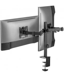 Laikiklis Universal tabletop double monitorius stand