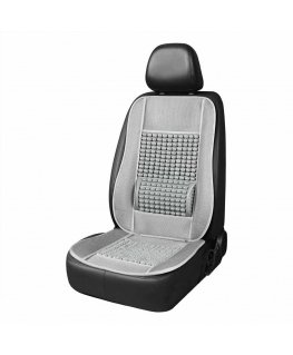 Beaded seat mat with back support for car amio-03643