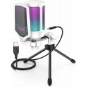 Fifine Technology Komplektas: Kondensatorinis Mikrofonas FIFINE A6VW RGB Baltas (Baltas) Fifine Technology Komplektas: Kondensatorinis Mikrofonas FIFINE A6VW RGB Baltas (Baltas)