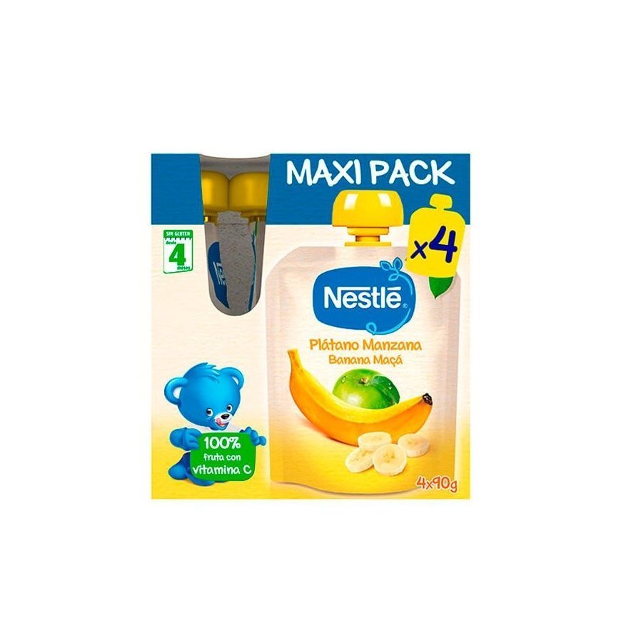 Nestle Nestlé Banana Apple Sachet 4x90g