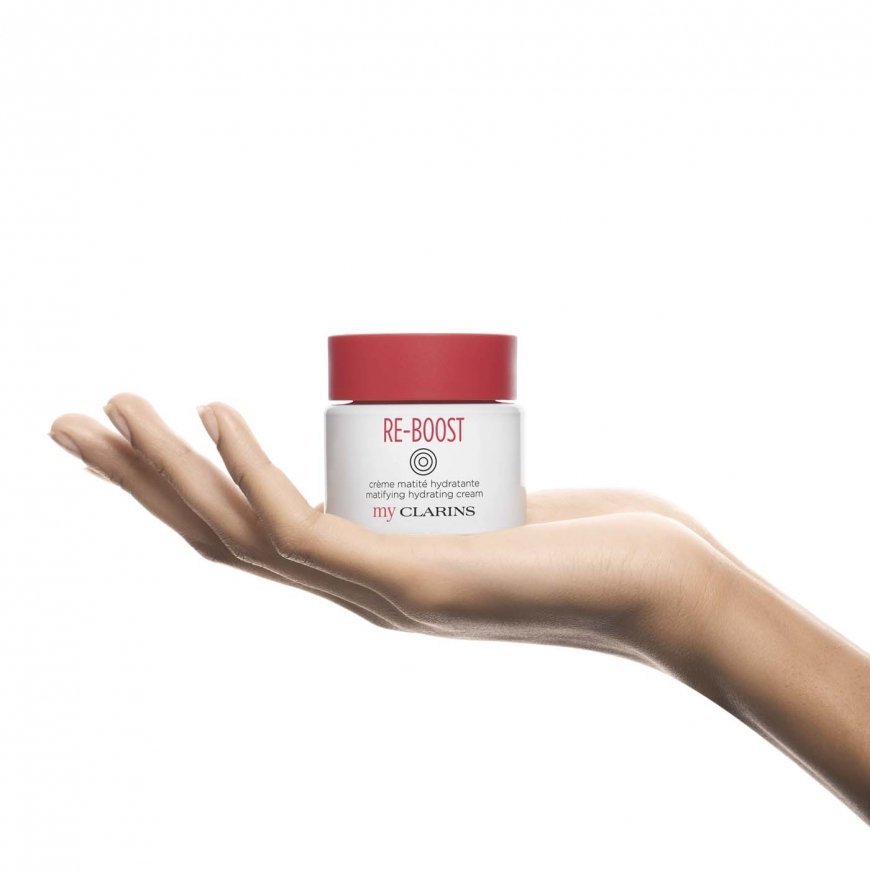 Clarins Re-Boost Mattifying Moisturising Cream Дневной крем Decollete, Лицо, Шея 50 ml – 4