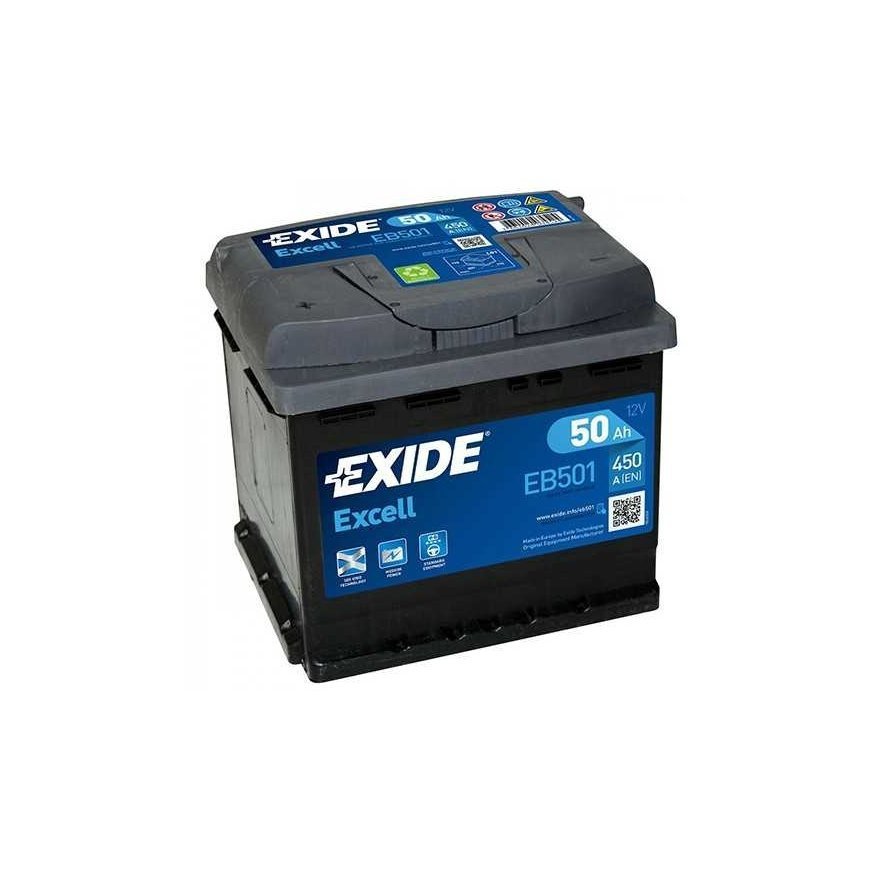 Exide Battery 50 Ah 450 A