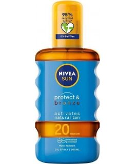 Nivea NIVEA_Sun Protect Bronze aliejus, suaktyvinantis įdegį SPF20 200ml