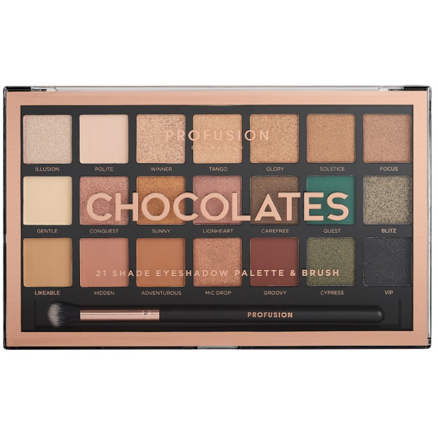 ProFusion Profusion Chocolates Eyeshadow Palette 21 eyeshadow palette with brush – 2