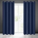Eurofirany LOGAN blackout night curtain, 140X270 cm, loops / rings, color: dark blue Eurofirany LOGAN blackout night curtain, 140X270 cm, loops / rings, color: dark blue