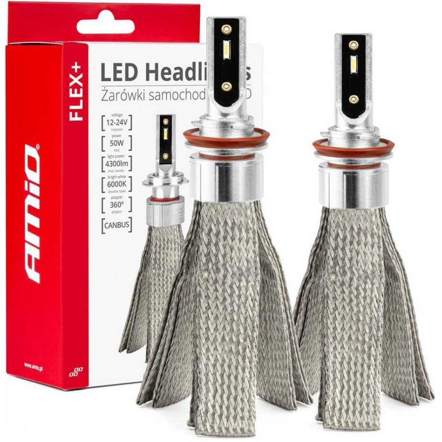 AMiO Car lights led flex+ h8
