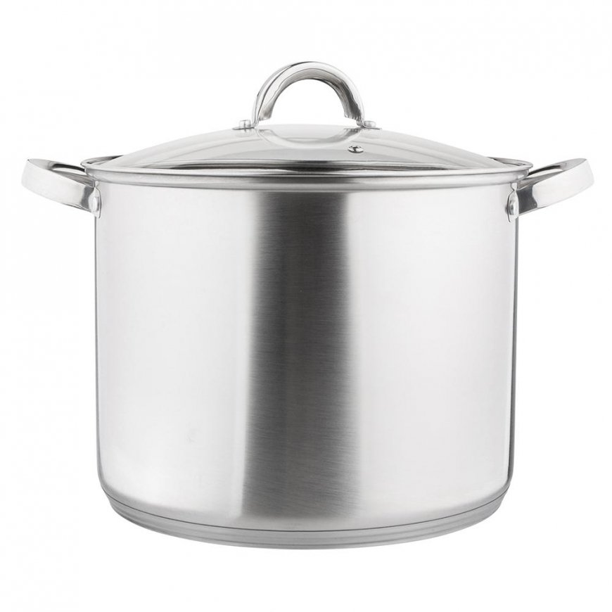 FABIO POT 28CM 12.5L WITH GLASS LID