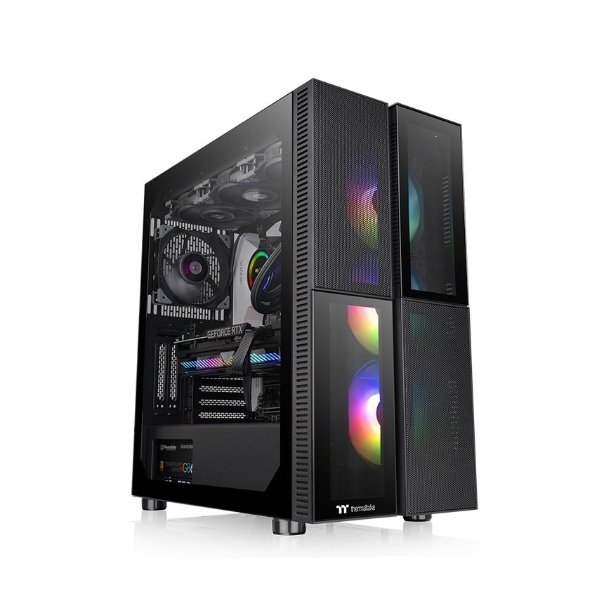 Thermaltake Versa T26 TG ARGB Midi Tower Melns