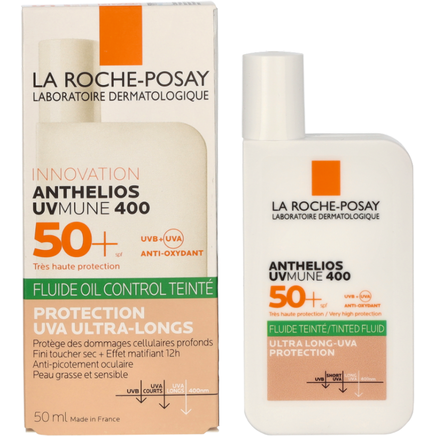 La Roche-Posay Anthelios Uv-Mune 400 Oil Control Fluid With Color SPF50+ -, 50 ml