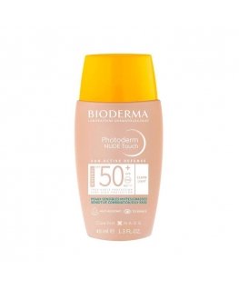Bioderma Photoderm Nude Touch mineralinis apsaugos nuo saulės veido kremas SPF 50+, atspalvis: Clair, 40 ml