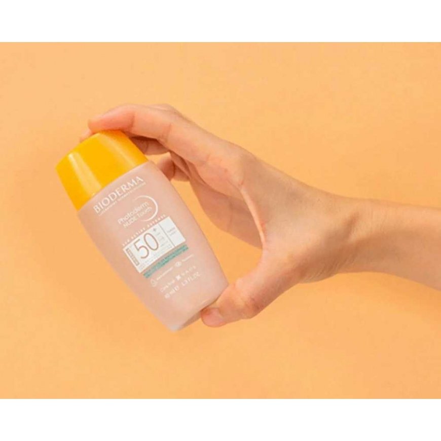 Bioderma Photoderm Nude Touch mineralinis apsaugos nuo saulės veido kremas SPF 50+, atspalvis: Clair, 40 ml – 2