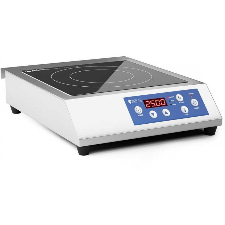 Royal Catering Viryklė, reguliuojama indukcinė kaitlentė, 1 kaitvietė, sk. 28 cm LED 3500 W – 2