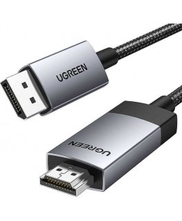 Ugreen DP119 DisplayPort / HDMI 4K 60Hz cable 1m - gray