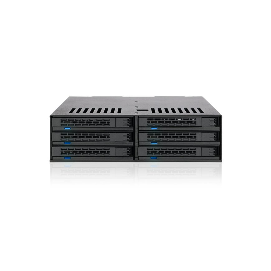 Icy Dock MB326SP-B дисковая система хранения данных Стойка (1U) Черный – 2