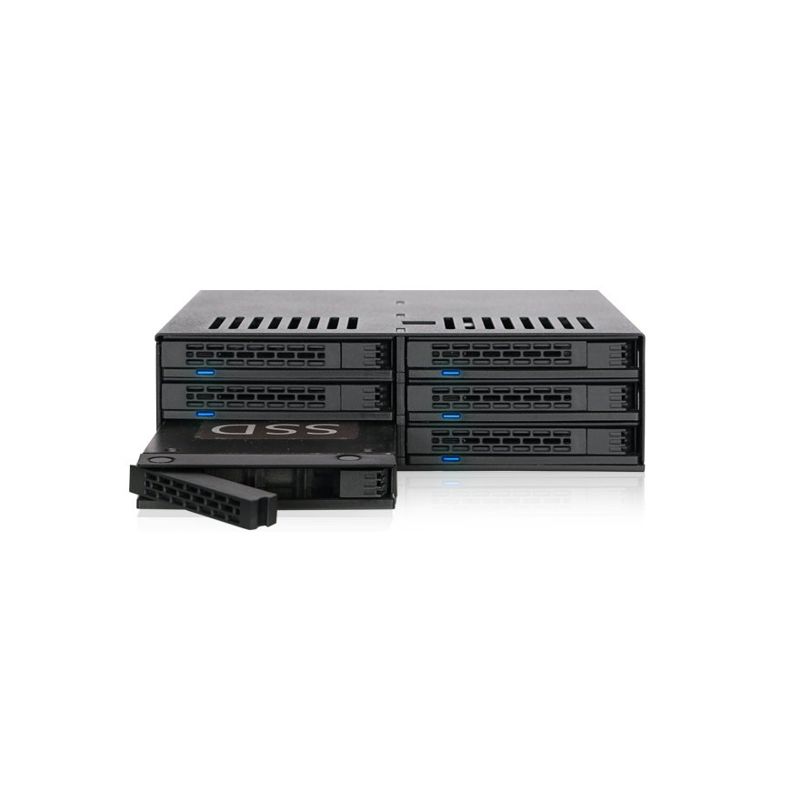 Icy Dock MB326SP-B disk array Rack (1U) Black – 5