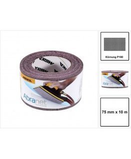 Sanding mesh roll Mirka Abranet 545BI001183R 75x10 m P180