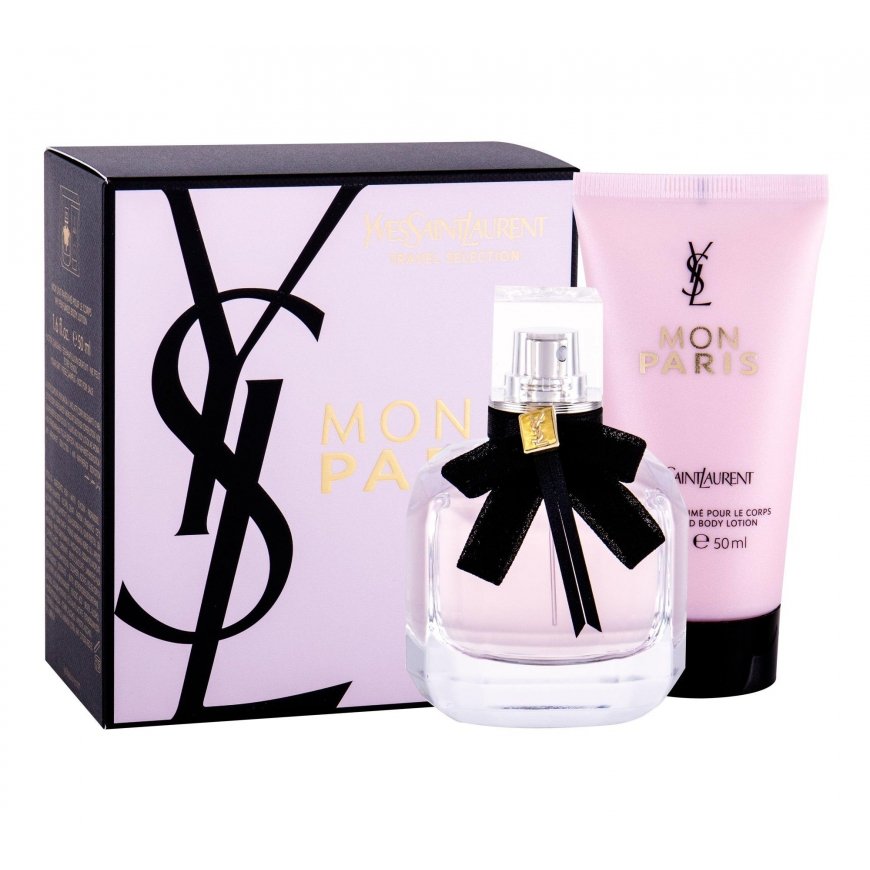Yves Saint Laurent Mon Paris EDP set for women (EDP 50 ml + Body lotion 50 ml) – 3