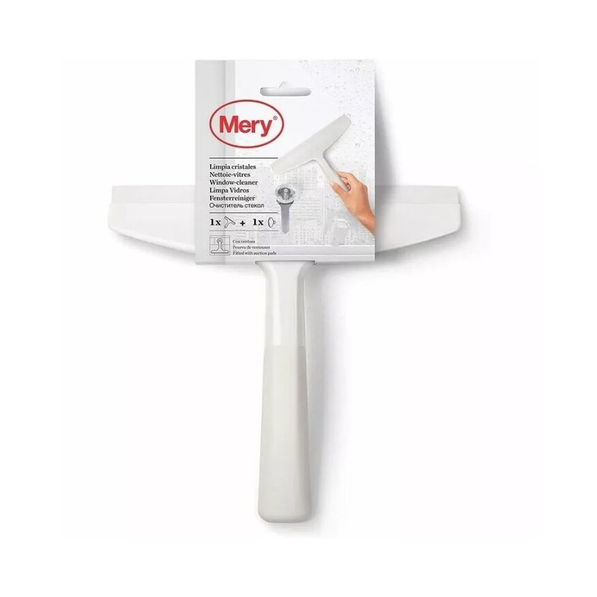 Window and Shower Cleaner with Suction Cup 24 x 23 x 3.5 cm