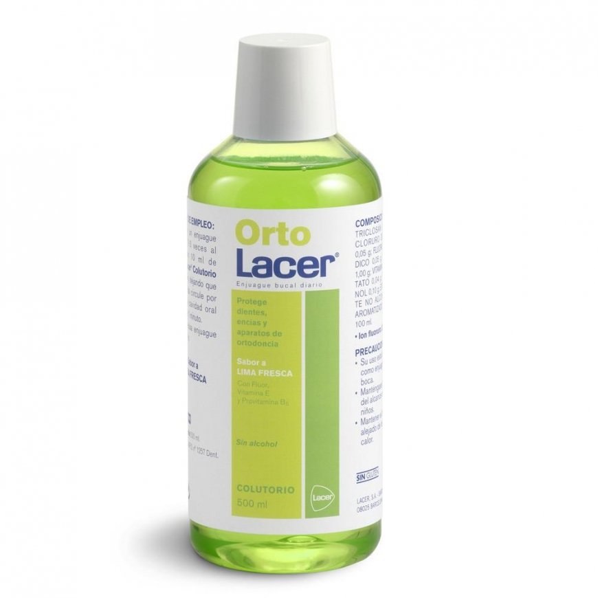Ortholacer mouthwash with lime flavor 500ml