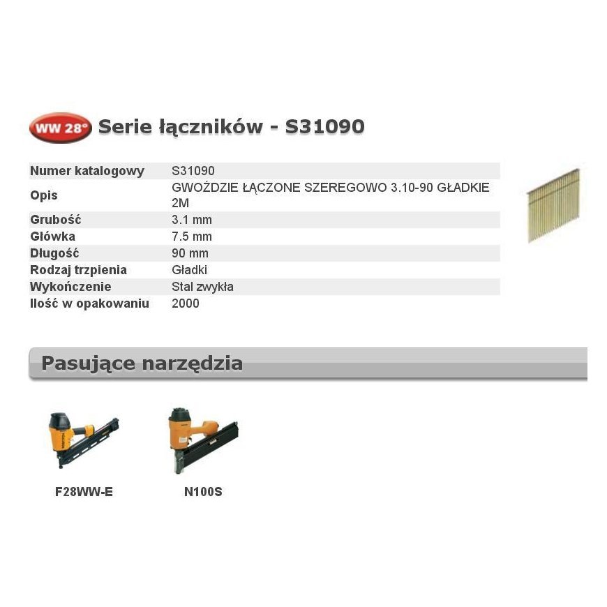 Bostitch Nails Bostitch 3.1x90 mm