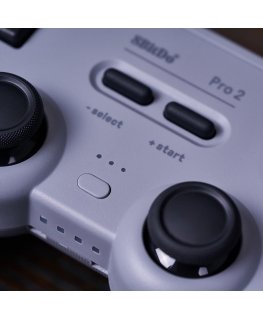 8Bitdo Pro 2 Harmaa Bluetooth/USB Pad-ohjain Analoginen/Digitaalinen Nintendo Switch, Nintendo Switch Lite, PC, iOS