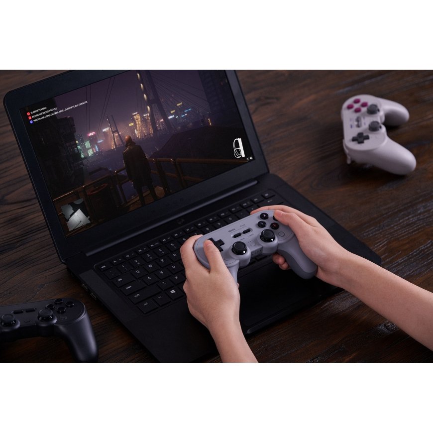 8Bitdo Pro 2 Harmaa Bluetooth/USB Pad-ohjain Analoginen/Digitaalinen Nintendo Switch, Nintendo Switc – 2