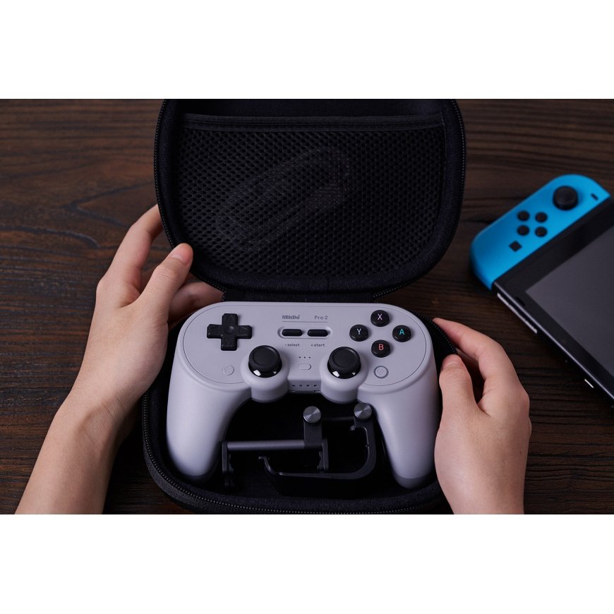 8Bitdo Pro 2 Grey Bluetooth/USB Gamepad Analogue / Digital Nintendo Switch, Nintendo Switch Lite, PC – 3