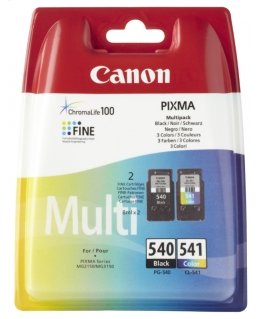 Canon PG-540 / CL-541 rašalo kasetė 2 vnt Originalus Juoda, Žydras, Rausvai raudona, Geltona