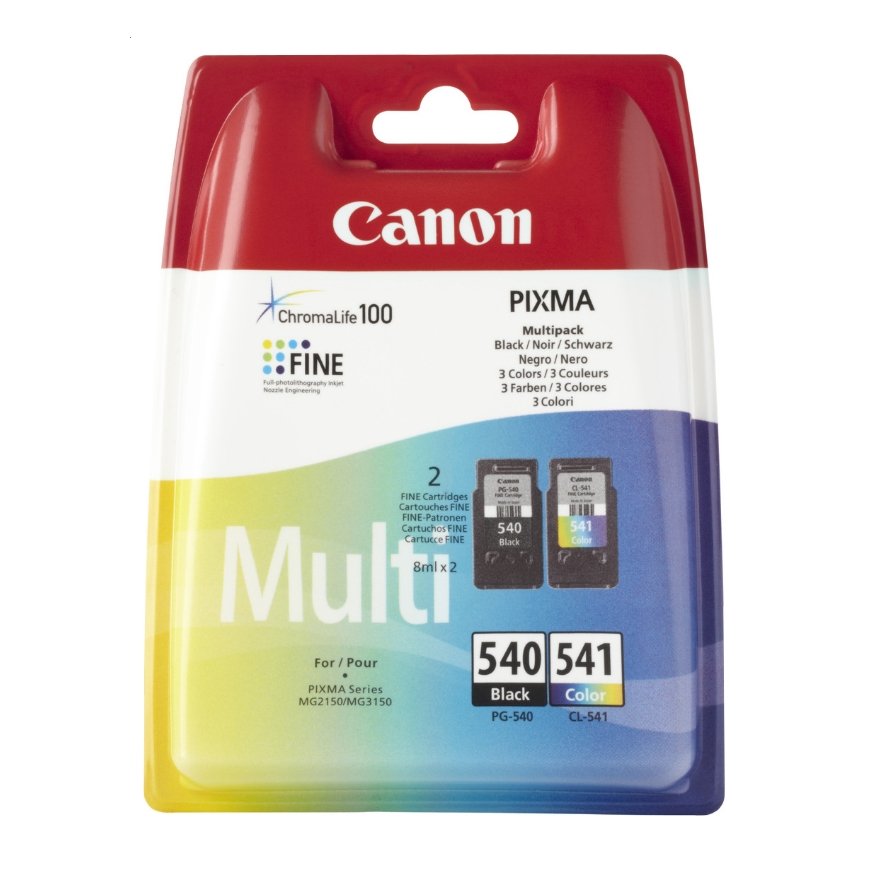 Canon PG-540 / CL-541 tindikassett 2 tk Originaal Must, Tsüaan, Magenta, Kollane