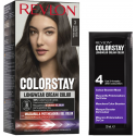 "Revlon Colorstay" ilgalaikiai kreminiai dažai 3-Dark Brown "Revlon Colorstay" ilgalaikiai kreminiai dažai 3-Dark Brown