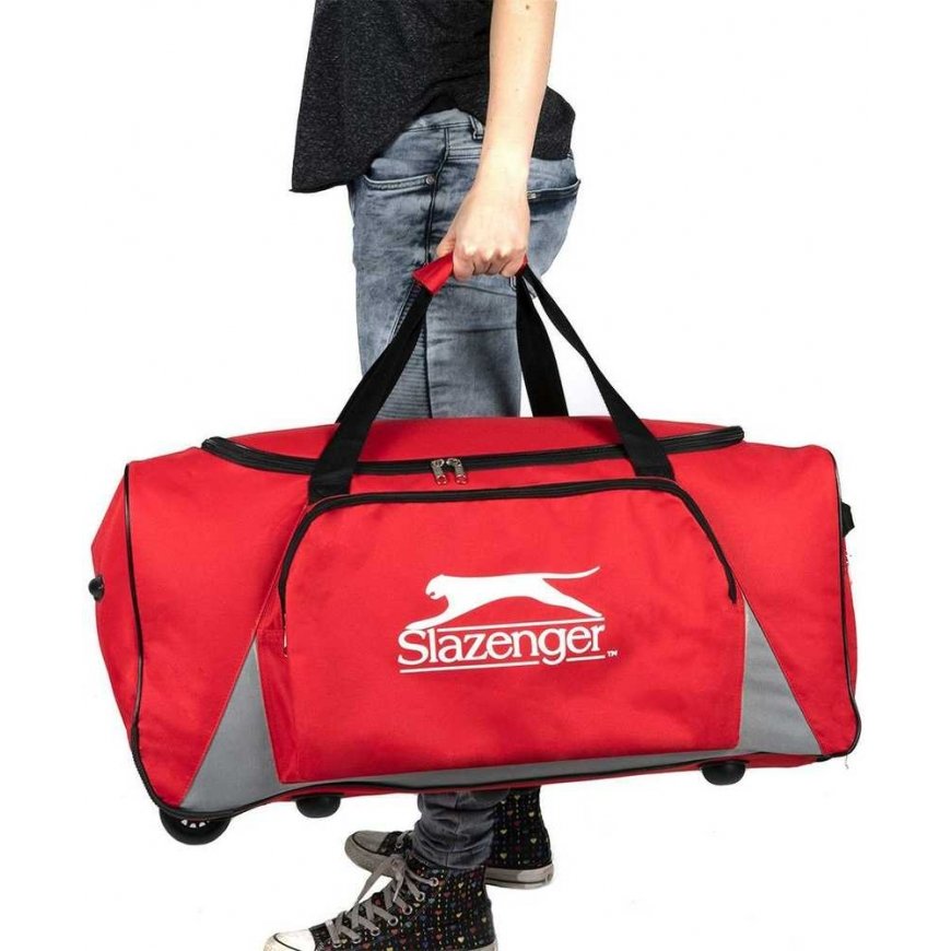 BAG SPORTOWA PODRÓŻNA Z KÓŁKAMI SLAZENGER - Red – 2