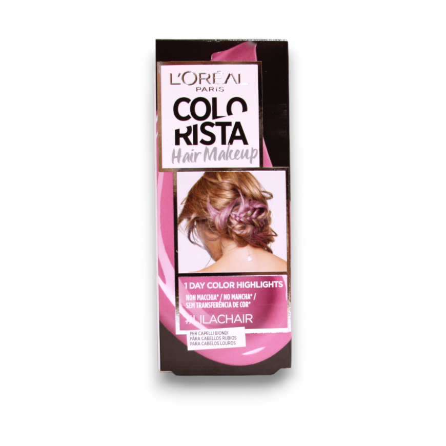 Loreal L'Oreal Paris, Colorista plaukų makiažas, pusiau ilgalaikiai plaukų dažai, LILACHAIR, 30 ml moterims – 2