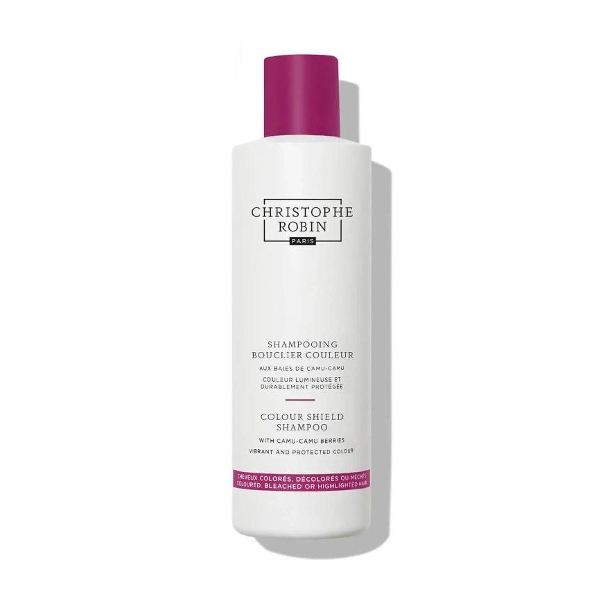 Christophe Robin Color Shield Shampoo With Camu Camu Berries mild shampoo that protects the color of dyed and lightened hair 250
