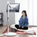 Laikiklis Mobilny stojak podłogowy na monitorius/TV Maclean, sprężyna dujinė, 17"-35", 2-10kg, balta, MC-970W Laikiklis Mobilny stojak podłogowy na monitorius/TV Maclean, sprężyna dujinė, 17"-35", 2-10kg, balta, MC-970W