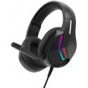Ausinės Marvo H8618, ausinės su mikrofonu, garsumo valdymas, juoda, 2.0, podświetlane, USB Ausinės Marvo H8618, ausinės su mikrofonu, garsumo valdymas, juoda, 2.0, podświetlane, USB