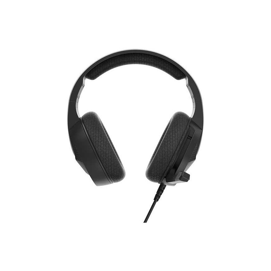 Headphones Marvo H8618, headphones with microphone, volume control, black, 2.0, podświetlane, USB – 5