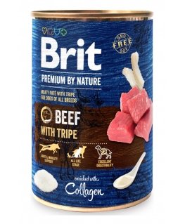 BRIT Premium by Nature Beef with tripe - wet dog food - 400 g