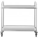 Royal Catering Trolley kelnerski cateringowy 2-półkowy do 160 kg Stainless steel