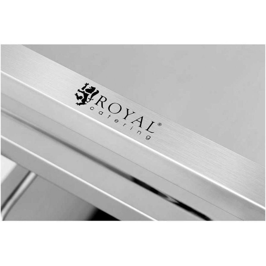 Royal Catering Trolley kelnerski cateringowy 2-półkowy do 160 kg Stainless steel – 4