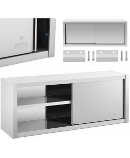 Royal Catering Cabinet ścienna gastronomiczna with drzwiami przesuwanymi STAL 150 x 45 x 60 cm