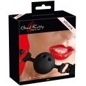 Bad Kitty - Black Silikonowy Knebel Z Otworami Mały