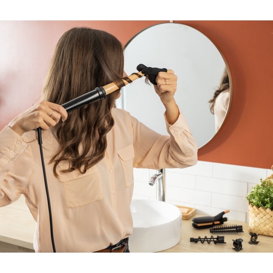 Rowenta Infinite Looks CF4231 Multistyler Warm Black, Bronze 1.8 m – 3