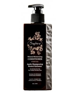 Saphira Mineral Moisturizing Conditioner drėkinamasis kondicionierius plaukams su Negyvosios jūros mineralais, 250 ml