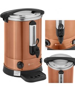 Royal Catering Warnik podgrzewacz do wody with double walls and ociekaczem 13.5 L 2500 W orange