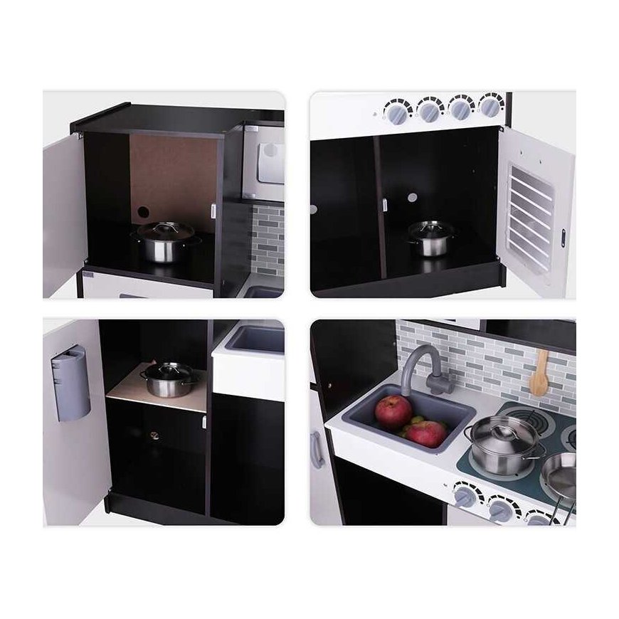 Tooky Toys TOOKY TOY Modern wooden kitchen with accessories – 3
