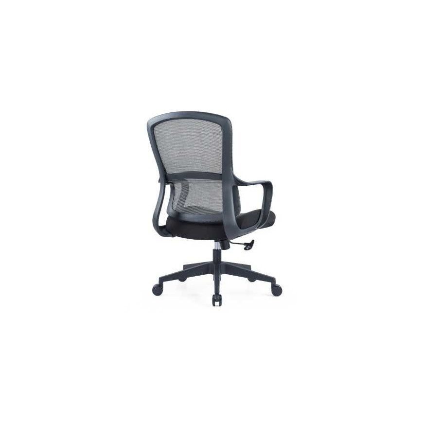 Up Up Darwin ergonominė biuro kėdė Juoda, Juodas audinys + Pilkas tinklelis – 4