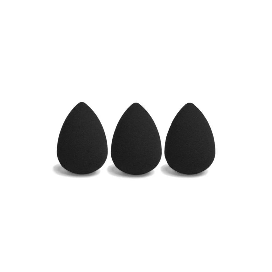Ibra Mixer Sponge set of 3 black sponges.