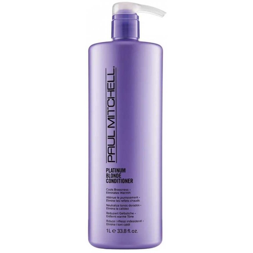 Yellow tones neutralizing conditioner Paul Mitchell Platinum For light hair 1000 ml. – 3