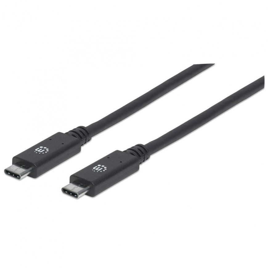 Manhattan 355223 USB кабель 1 m USB 3.2 Gen 2 (3.1 Gen 2) USB C Черный