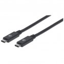 Manhattan 355223 USB kabelis 1 m USB 3.2 Gen 2 (3.1 Gen 2) USB C Melns Manhattan 355223 USB kabelis 1 m USB 3.2 Gen 2 (3.1 Gen 2) USB C Melns